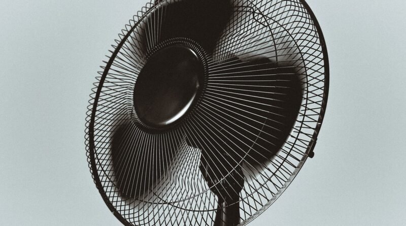 black, fan, air