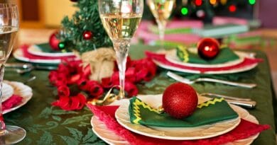 christmas table, christmas dinner, christmas dinner setting
