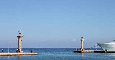 rhodes, port, mandraki