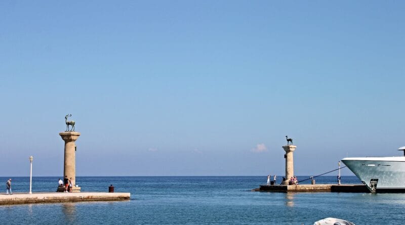 rhodes, port, mandraki