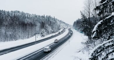 highway, winter, season