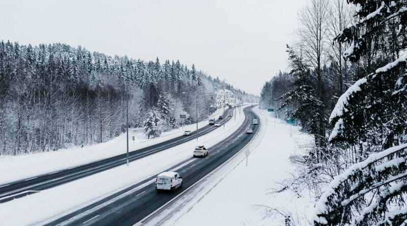 highway, winter, season