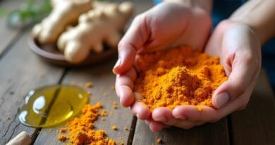 ai generated, turmeric, turmeric powder