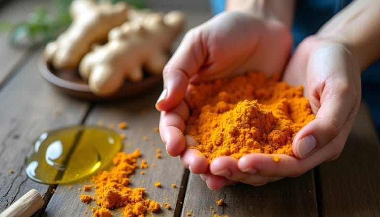ai generated, turmeric, turmeric powder