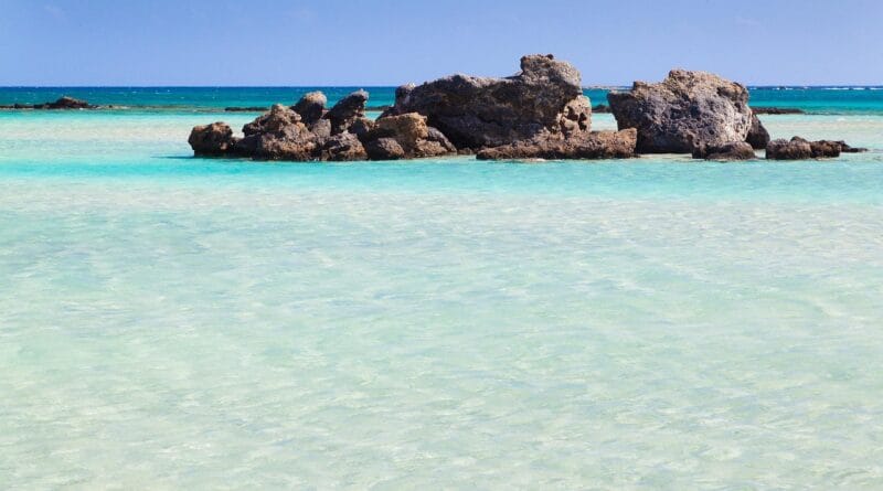 beach, blue, coast, island, lagoon, landscape, nature, ocean, paradise, sea, sky, summer, travel, tropical, turquoise, vacation, water, rock, elafonissi, beach, beach, nature, tropical, blue sky, elafonissi, elafonissi, elafonissi, elafonissi, elafonissi