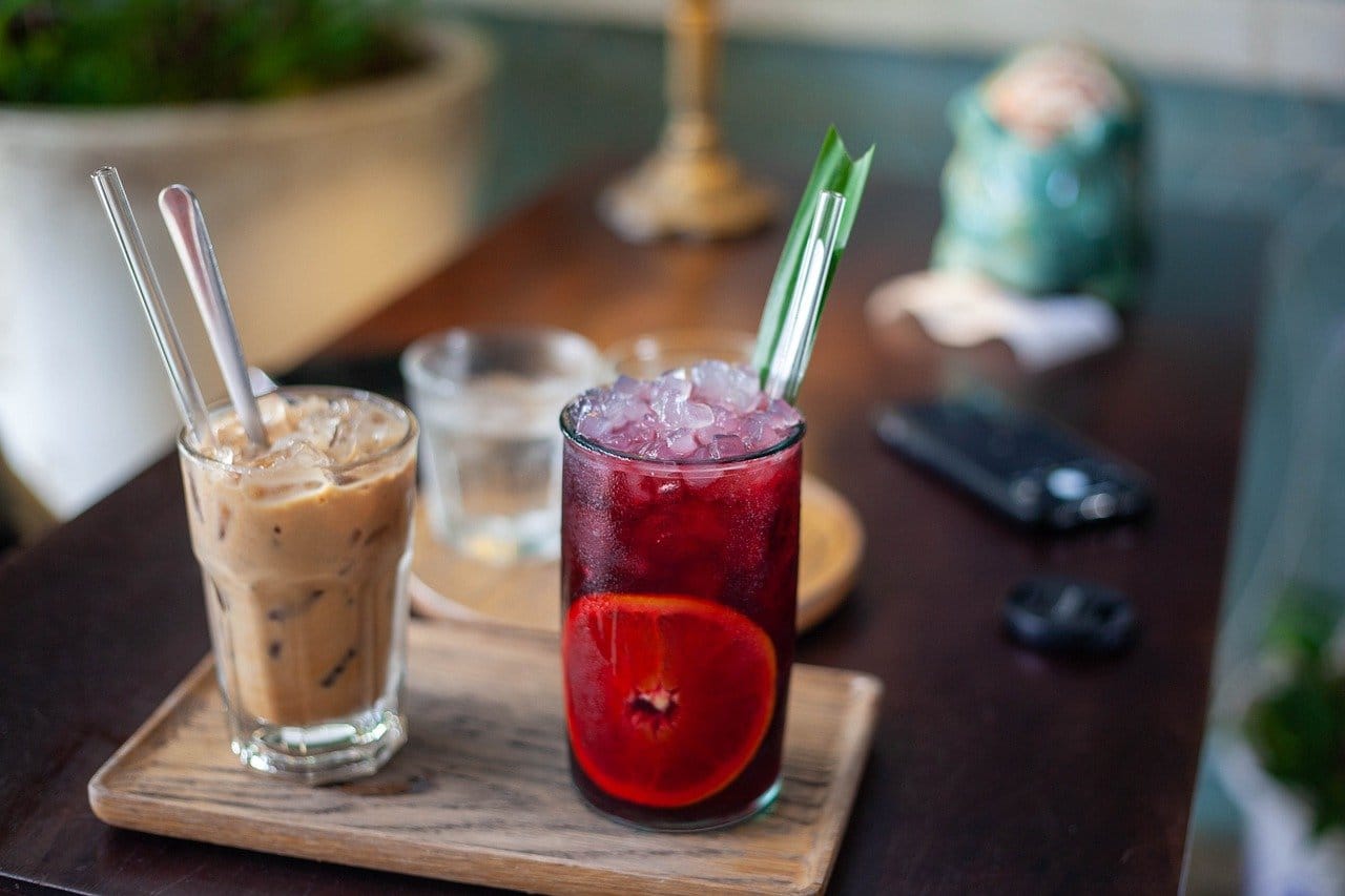 drinks, coffee, table, beverage, restaurant, coffee shop