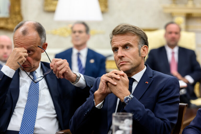 German_Chancellor_Friedrich_Merz_French_President_Emmanuel_Macron_and_other_European_leaders_meet_with_President_Donald_Trump_54732162600 - NewsOk